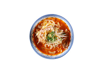 Hong Kong style tomato ramen in png file png파일의 홍콩식 토마토 라면