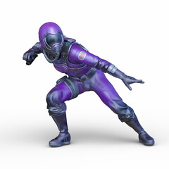 サイバー戦士　3DCGレンダリング