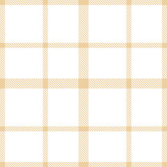 Traditional light peach Tartan patterns fabric texture. Traditional Iridescent white Seamless Tartan
