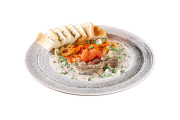 pollack roe and cream udon of png file png파일의 명란크림우동