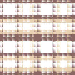 Traditional Rustic reddish grey & Pastel white Seamless Tartan Fabric Design