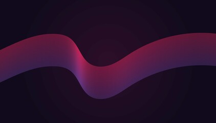 Abstract gradient lines wave pink and purple on dark gradient background 