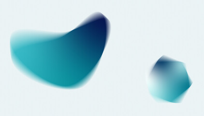 Abstract gradient shapes design on light texture background