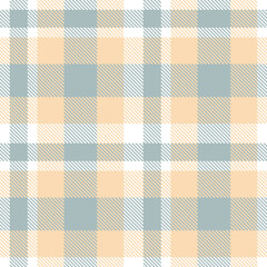 Plaid pattern seamless. Dusky white & Fire silver Tartan Fabric Design. 