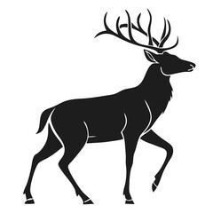 Deer Silhouette Vector Illustration