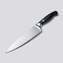 Fototapeta premium Chef knife with handle isolated on white background