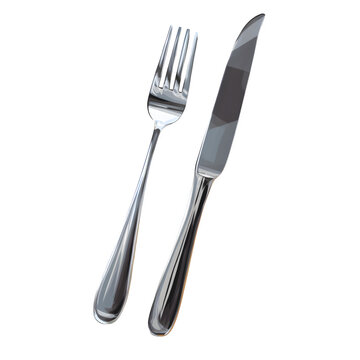 Elegant Silverware Set Fork Knife Cutlery Restaurant Dinnerware Tableware Design