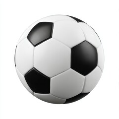 Fototapeta premium Classic soccer ball close up shot on white background