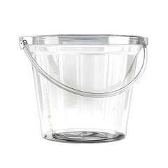 Clear Plastic Bucket with Handle Ideal for Storage Organization and Events