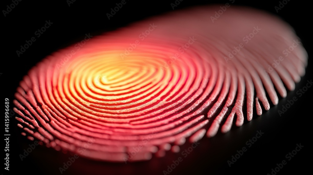 Poster secure your finances with advanced biometric fingerprint scanners for digital access and cyber prote