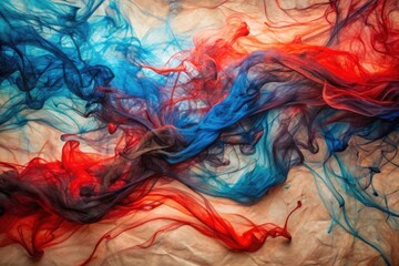 Lava Ink Flow on Parchment Background
