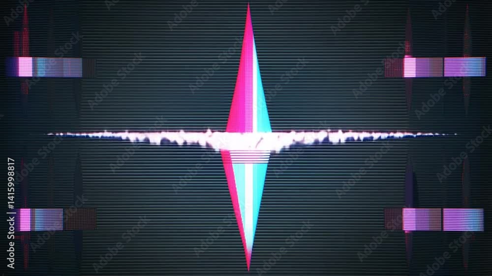 Poster distorted alien music signals transmitted from deep space generative ai
