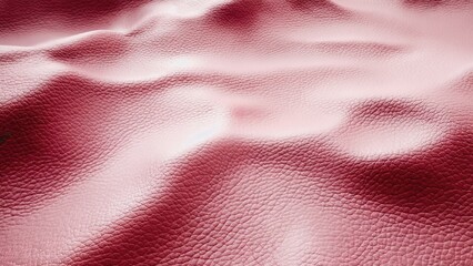 The leather texture in close-up view, showcasing its pliability and smooth grain.
