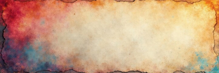 Torn page with worn edges and distressed creases , crinkled, paperboard