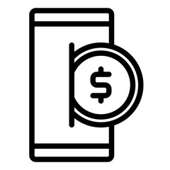 Online Payment Coin Icon