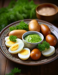 Frankfurter Grüne Soße mit Kartoffeln und Eiern