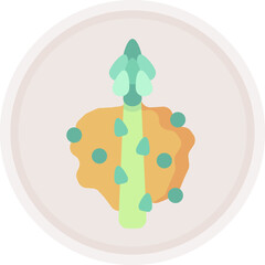 asparagus illustration on a white background   