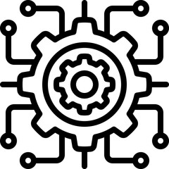 automation illustration on a white background     