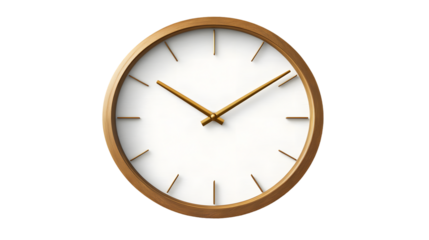 Minimalist Wooden Wall Clock with Clean Design and Modern Aesthetic for Home Decor Office or