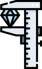 caliper illustration on a white background    