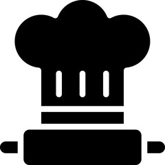 chef hat illustration on a white background   