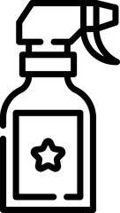 cleaning spray illustration on a white background     