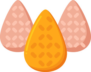 coxinha illustration on a white background   