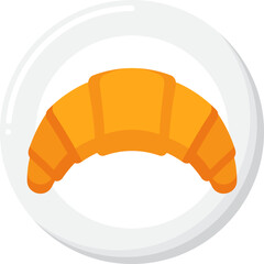 croissant illustration on a white background 