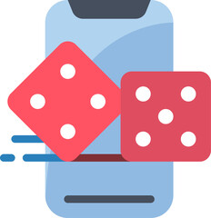 dices illustration on a white background  