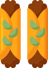 enchilada illustration on a white background     