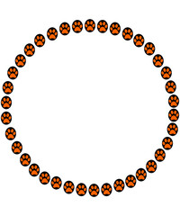 Pretend I’m a Dalmatian – Fun Dog Paw Print Circle Design