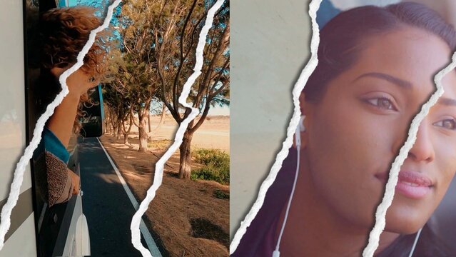 Template contains 2 torn paper realistic transition effects. You can customize the color of the torn paper according to your needs.