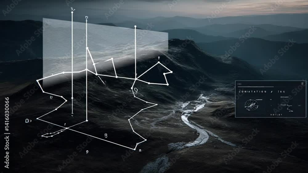 Aufkleber star map fails while zooming into uncharted space generative ai