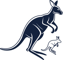 kangaroo vector illustration