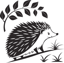 hedgehog vector illustration