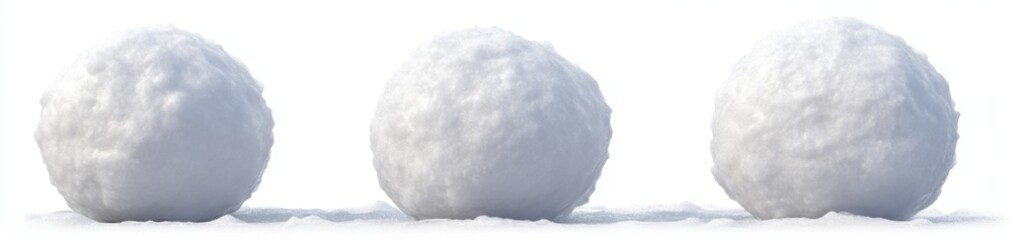 Fototapeta premium Three Perfect Snowballs