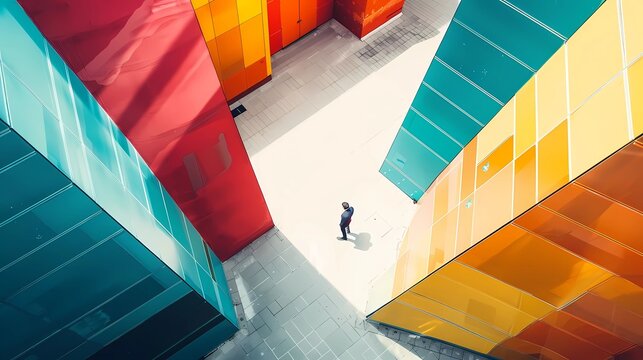 A professional presentation layout, colorful and white, Generative AI illustrations.