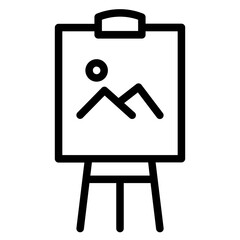 Image Paint Picture Line Icon