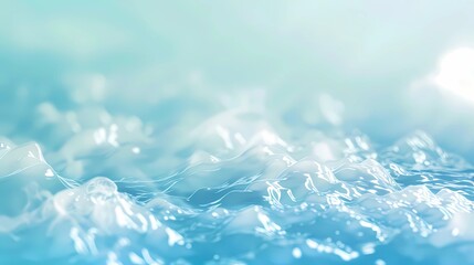 A wallpaper fluid simple pastel blue color gradient soft relaxing subtle depth bokeh blur, Generative AI illustrations.