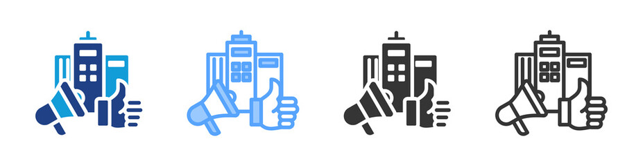 Markets Products icon set multiple style collection