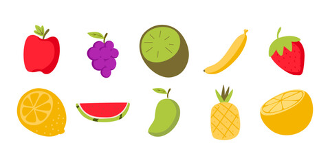 Fruit Illustration Set
