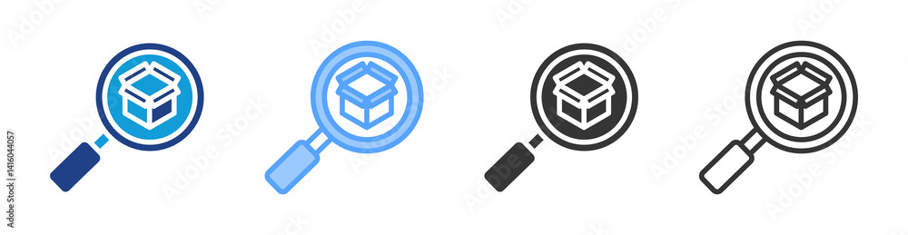 Poster Control Product icon set multiple style collection