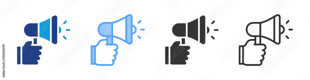 Poster promote icon set multiple style collection