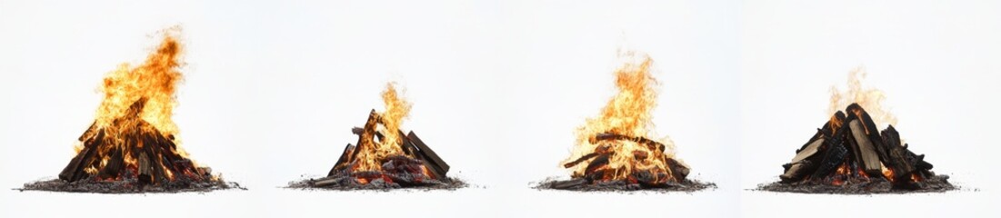 Stages of a Campfire