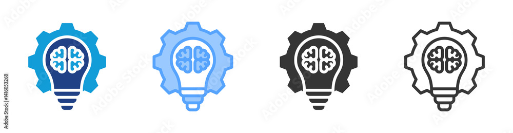 Aufkleber creative icon set multiple style collection
