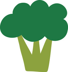 Hand Drawn Fresh Broccoli Icon