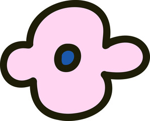 Obraz premium Hand Drawn Simple Floral Icon