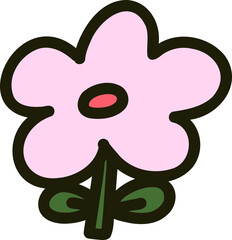 Hand Drawn Cute Floral Shape