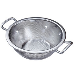 Stainless Steel Colander Kitchen Strainer Food Mesh Bowl with Handles