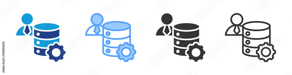 Poster Database Manager icon set multiple style collection